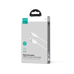 Joyroom Multi-Color Series S-A34 USB-A / USB-C laidas 100W 1m - baltas
