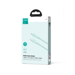 Joyroom Multi-Color Series S-A34 USB-C / USB-C PD kabelis 60W 1m - žalias