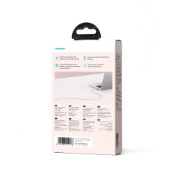 Joyroom Multi-Color Series S-A34 USB-C / USB-C PD kabelis 60W 1m - rožinis