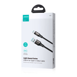 Joyroom Light-Speed Series S-A25 USB-A / USB-C laidas 100 W 1,2 m - juodas