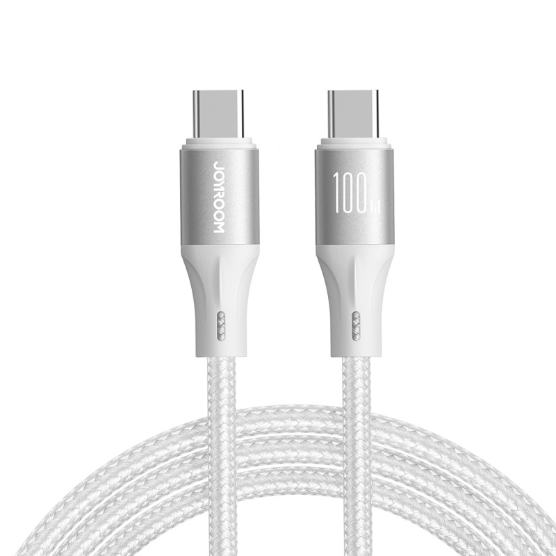 Joyroom Light-Speed Series S-A25 USB-C / USB-C laidas 100 W 1,2 m - baltas