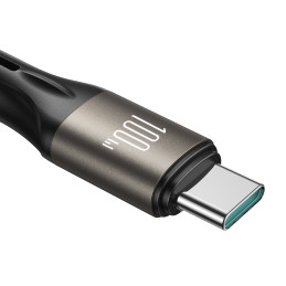 Joyroom Light-Speed Series S-A25 USB-C / USB-C laidas 100 W 1,2 m - juodas