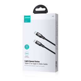 Joyroom Light-Speed Series S-A25 USB-C / USB-C laidas 100 W 1,2 m - juodas