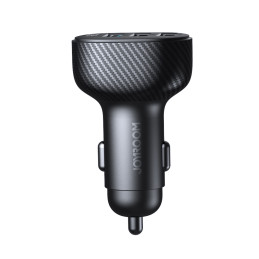 Joyroom JR-CCD03 3.4A automobilinis įkroviklis su 3x USB-A ekranu – juodas
