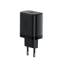 Joyroom JR-TCF11 greitas įkroviklis iki 25W + USB-C / USB-C laidas 1m - juodas