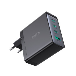 Joyroom JR-TCG04EU 100W GaN įkroviklis 3x USB-C USB-A + USB-C / USB-C laidas 100W - juodas