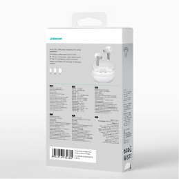 Joyroom Jbuds Series JR-BB1 TWS belaidės į ausis įdedamos ausinės – baltos