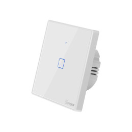 Sonoff T2EU1C-TX vieno kanalo jutiklinis šviesos jungiklis Wi-Fi mygtukas baltas (IM190314015)