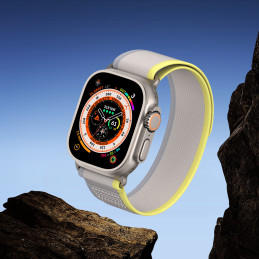 Sportinis Velcro dirželis Apple Watch Ultra / 9 / 8 / 7 / 6 / SE / 5 / 4 / 3 / 2 / 1 (42, 44, 45, 49 mm) Dux Ducis dirže...