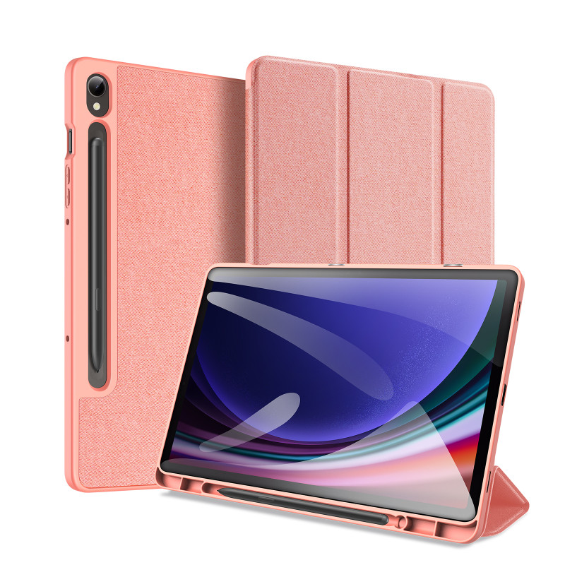 Dux Ducis Domo dėklas su stovu Samsung Galaxy Tab S9 FE - rožinis