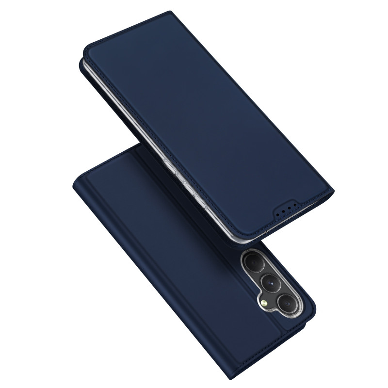 Piniginės dėklas su stovu Samsung Galaxy S23 FE Dux Ducis Skin Pro - mėlynas