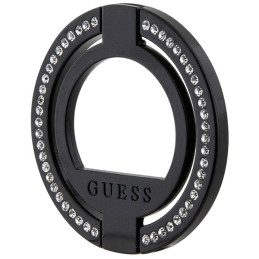 Guess MagSafe Ring Kalnų krištolinis laikiklis - juodas