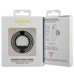 Guess MagSafe Ring Kalnų krištolinis laikiklis - juodas