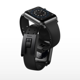 „Baseus Slip-Thru Strap Strap Band“ apyrankė, skirta „Apple Watch 3/ 4/ 5/ 6/ SE“, 38 mm / 40 mm juoda (LBWSE-01)