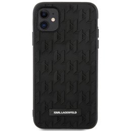 Karl Lagerfeld 3D Monogram dėklas, skirtas iPhone 11 / Xr - juodas