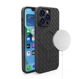 MagSafe Woven Case iPhone 15 Pro - juodas