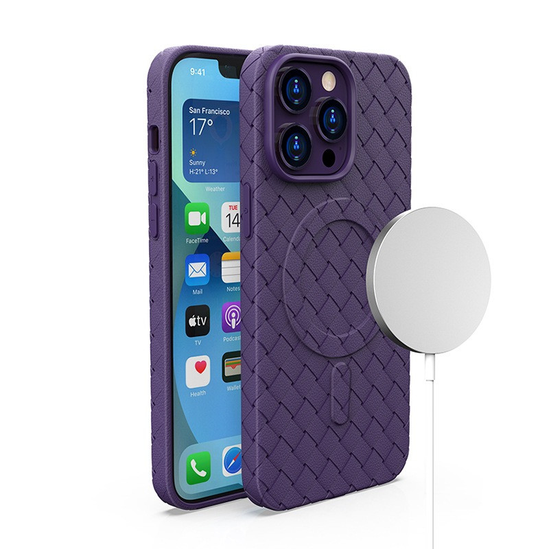 MagSafe austas dėklas, skirtas iPhone 15 Pro Max – violetinis