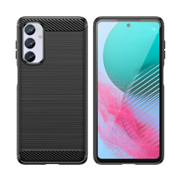 Lankstus anglies rašto dėklas, skirtas Samsung Galaxy M54 Carbon Case - juodas