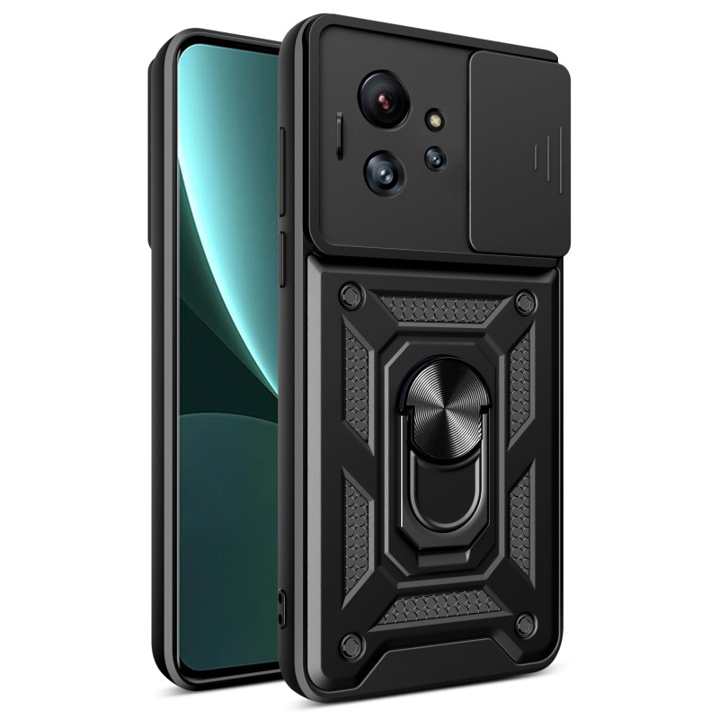 Hybrid Armor Camshield dėklas Infinix Zero Ultra su fotoaparato dangteliu - juodas