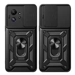 Hybrid Armor Camshield dėklas Infinix Zero Ultra su fotoaparato dangteliu - juodas