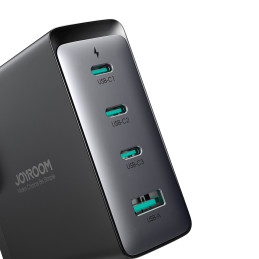 GaN įkroviklis JK Joyroom JR-TCG05UK 140W 3x USB-C USB-A + USB-C / USB-C laidas 240W 1,2m