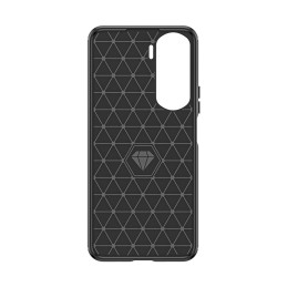 Carbon Case silikoninis dėklas Honor 90 Lite - juodas