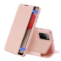 DUX DUCIS Skin X dėklo dėklo dangtelis su atvartu, skirtas Samsung Galaxy A02s EU pink