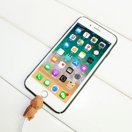 Katės formos telefono laido dangtelis