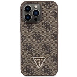 Guess Crossbody 4G Metal Logo dėklas, skirtas iPhone 13 Pro Max - rudas