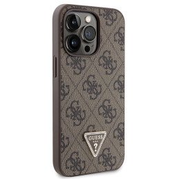 Guess Crossbody 4G Metal Logo dėklas, skirtas iPhone 13 Pro Max - rudas