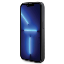 Guess Saffiano MagSafe dėklas iPhone 14 Pro - juodas