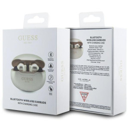 Guess Classic EST TWS Bluetooth ausinės + prijungimo stotelė - auksinė