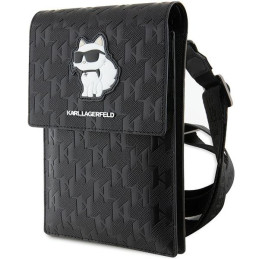 Karl Lagerfeld Saffiano Monogram Choupette krepšys - juodas