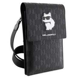 Karl Lagerfeld Saffiano Monogram Choupette krepšys - juodas