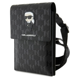 Karl Lagerfeld Saffiano Monogram Ikonik rankinė - juoda