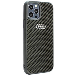 Audi Carbon Fiber dėklas iPhone 12 / iPhone 12 Pro - juodas