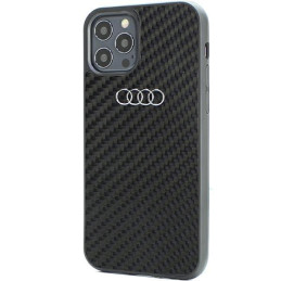 Audi Carbon Fiber dėklas iPhone 12 / iPhone 12 Pro - juodas
