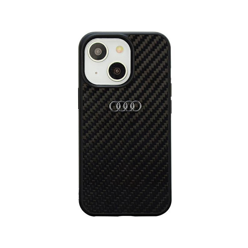 Audi Carbon Fiber dėklas iPhone 14 - juodas