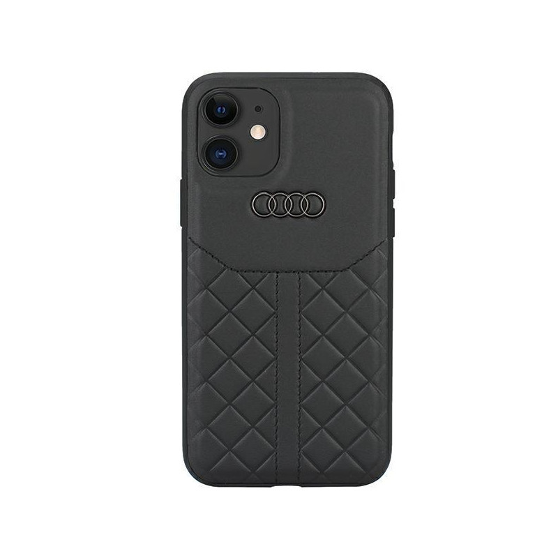 Audi tikros odos dėklas iPhone 12 / iPhone 12 Pro - juodas