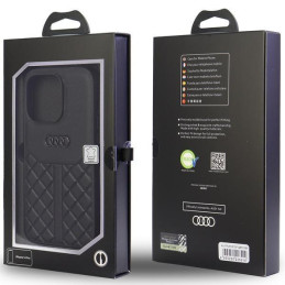 Audi tikros odos dėklas iPhone 13 Pro / 13 - juodas