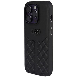 Audi tikros odos dėklas iPhone 14 Pro - juodas