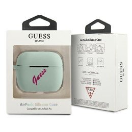 Guess Silicone Vintage dėklas, skirtas AirPods Pro – mėlynas ir rožinis