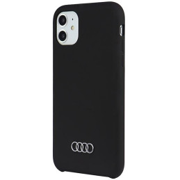 Audi silikoninis dėklas iPhone 11 / Xr - juodas