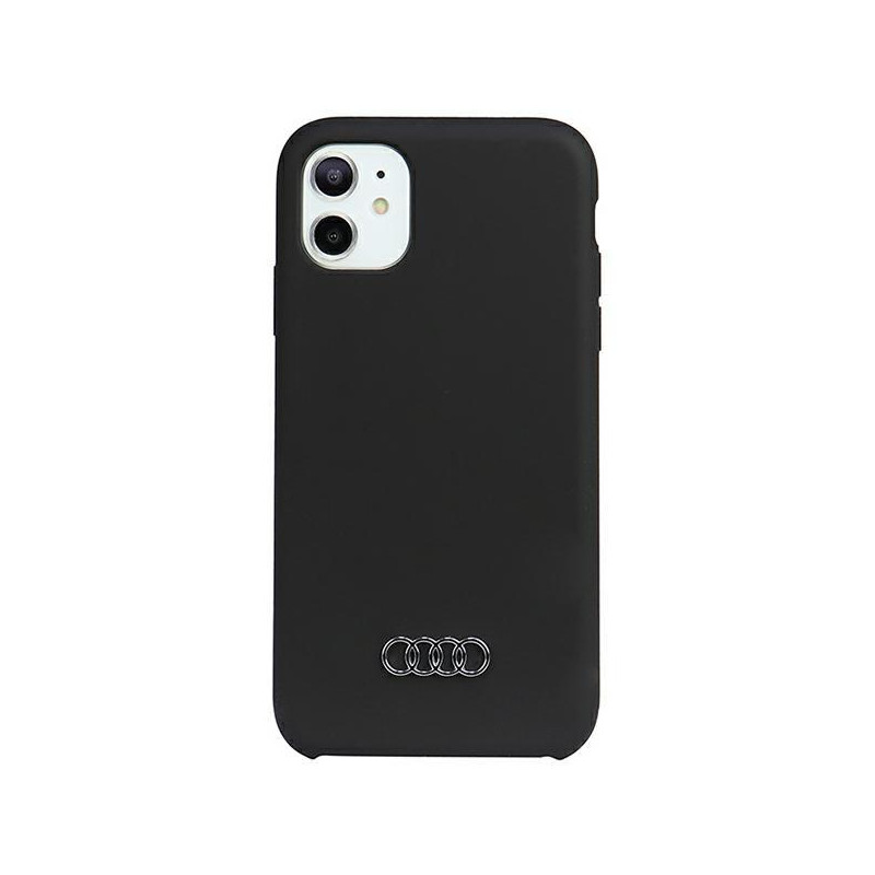 Audi silikoninis dėklas iPhone 12 / iPhone 12 Pro - juodas