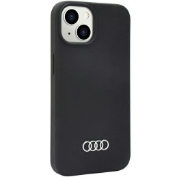 Audi silikoninis dėklas iPhone 14 - juodas