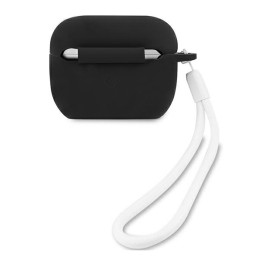 Guess Silicone Vintage dėklas, skirtas AirPods Pro – juodos ir baltos spalvos