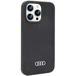 Audi silikoninis dėklas iPhone 14 Pro - juodas