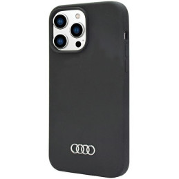 Audi silikoninis dėklas iPhone 14 Pro Max - juodas