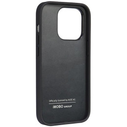 Audi sintetinės odos dėklas iPhone 14 Pro - juodas