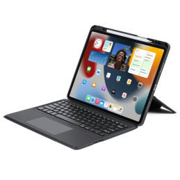 Dux Ducis DK serijos Bluetooth klaviatūros dėklas, skirtas Apple iPad Pro 12.9 (2020/ 2021/ 2022) – juodas